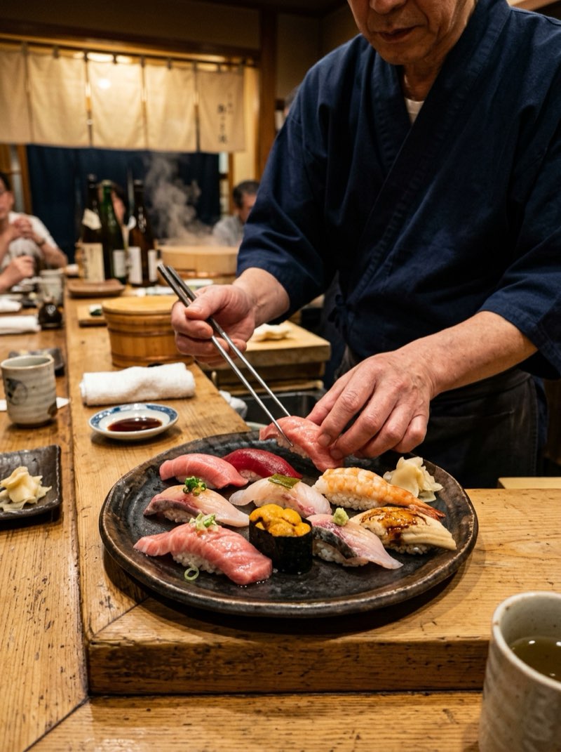 오마카세 스시 미쉐린 3스타 숏폼 체험단